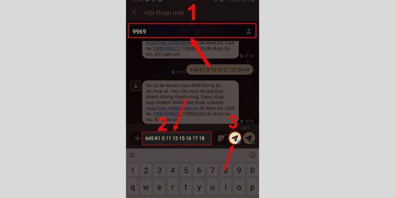 Hướng dẫn về cách mua Vietlott bằng SMS 